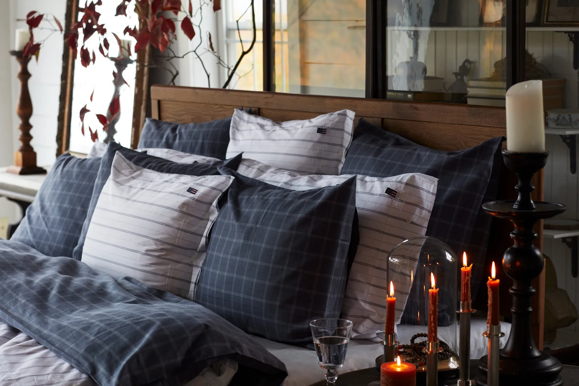 Lexington świecznik striped 20 cm, Brass Lexington