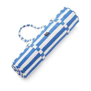 Mata plażowa Striped 190x70 cm - Niebieski-biały - Lexington