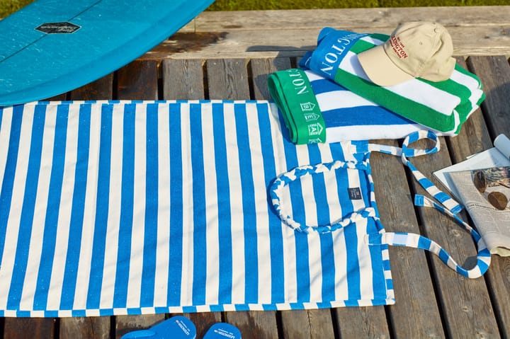 Mata plażowa Striped 190x70 cm, Niebieski-biały Lexington