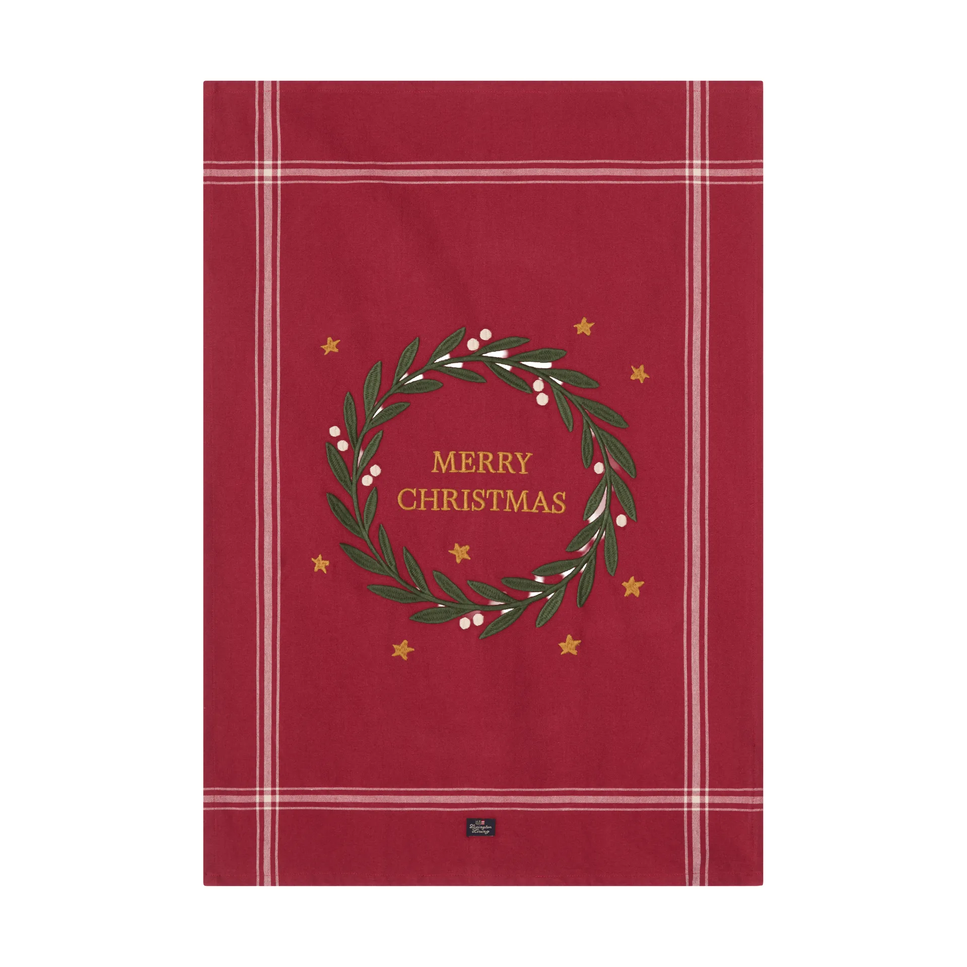 Merry Christmas Org Cotton ręcznik kuchenny 50x70 cm, Red-Light beige Lexington