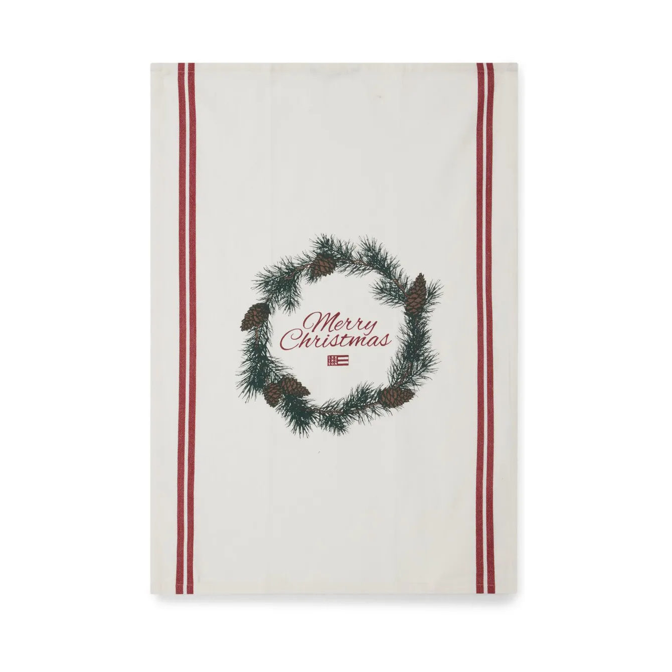 Merry Christmas Org Cotton ręcznik kuchenny 50x70 cm, White-red-green Lexington