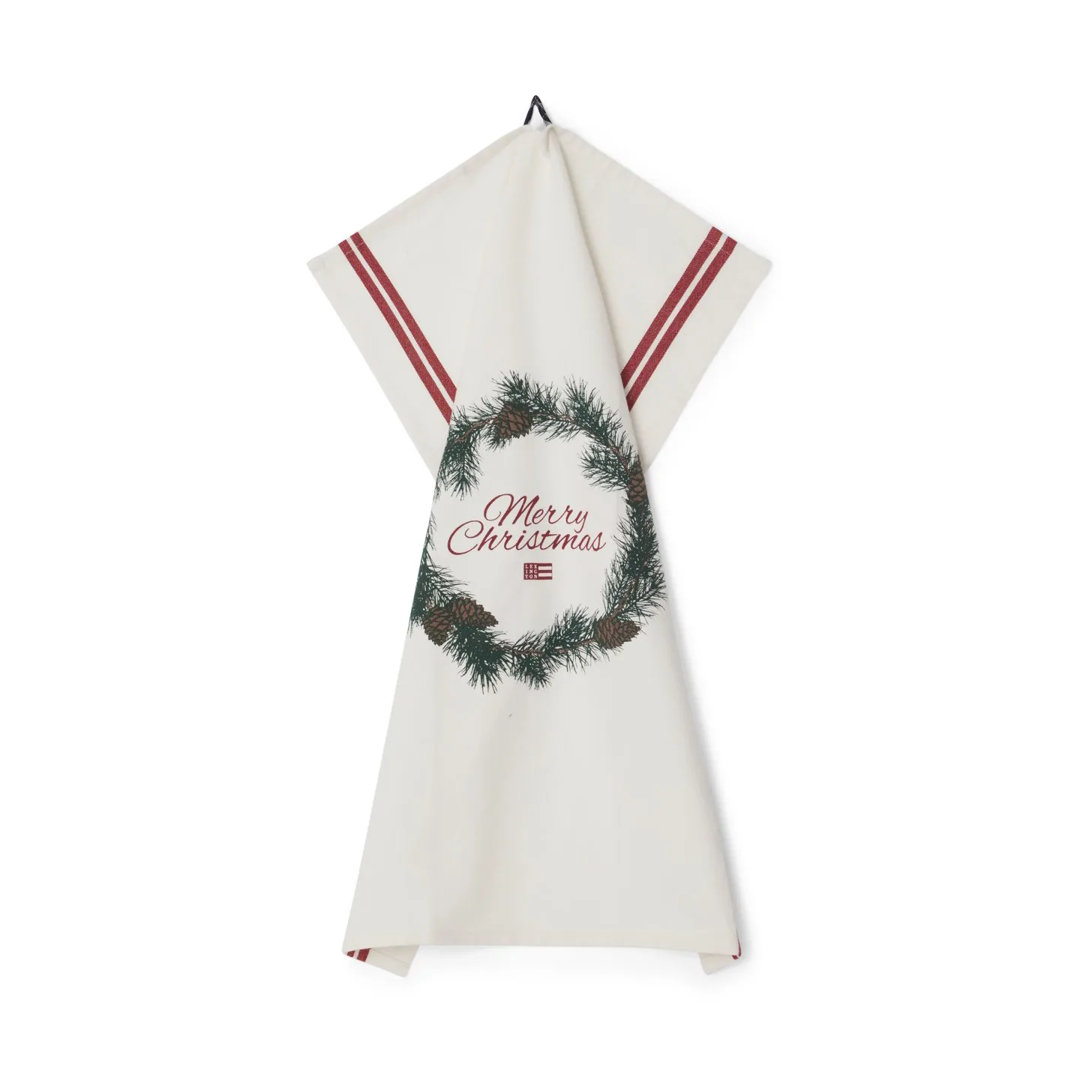 Merry Christmas Org Cotton ręcznik kuchenny 50x70 cm, White-red-green Lexington
