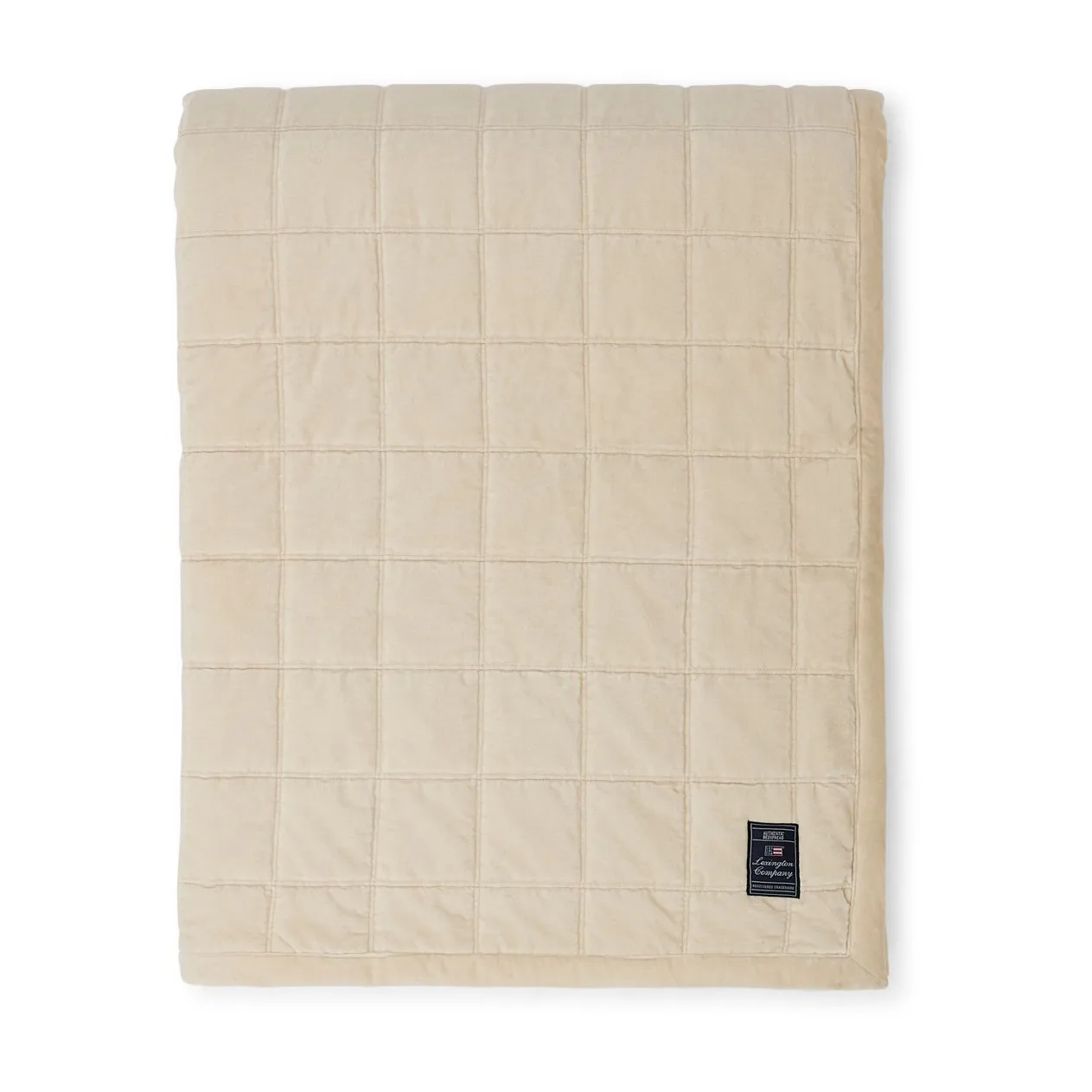 Narzuta Cotton Velvet quilted 240x260 cm, Light beige Lexington
