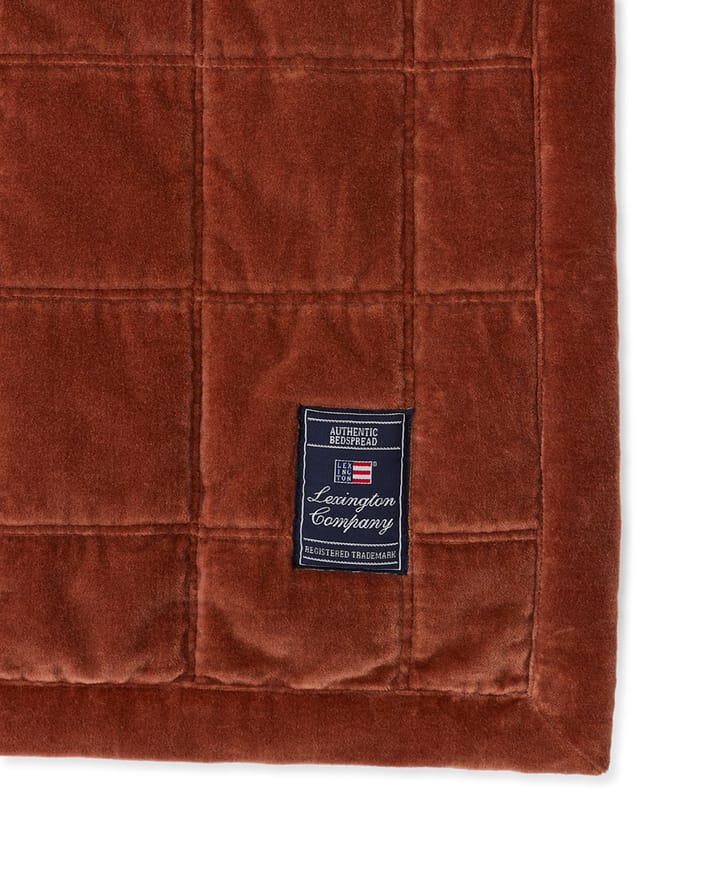 Narzuta Cotton Velvet quilted 240x260 cm, Rustic Brown Lexington