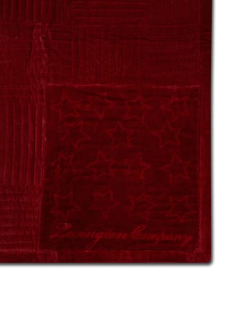 Narzuta Quilted Cotton Velvet Star 240x260 cm - Czerwony - Lexington