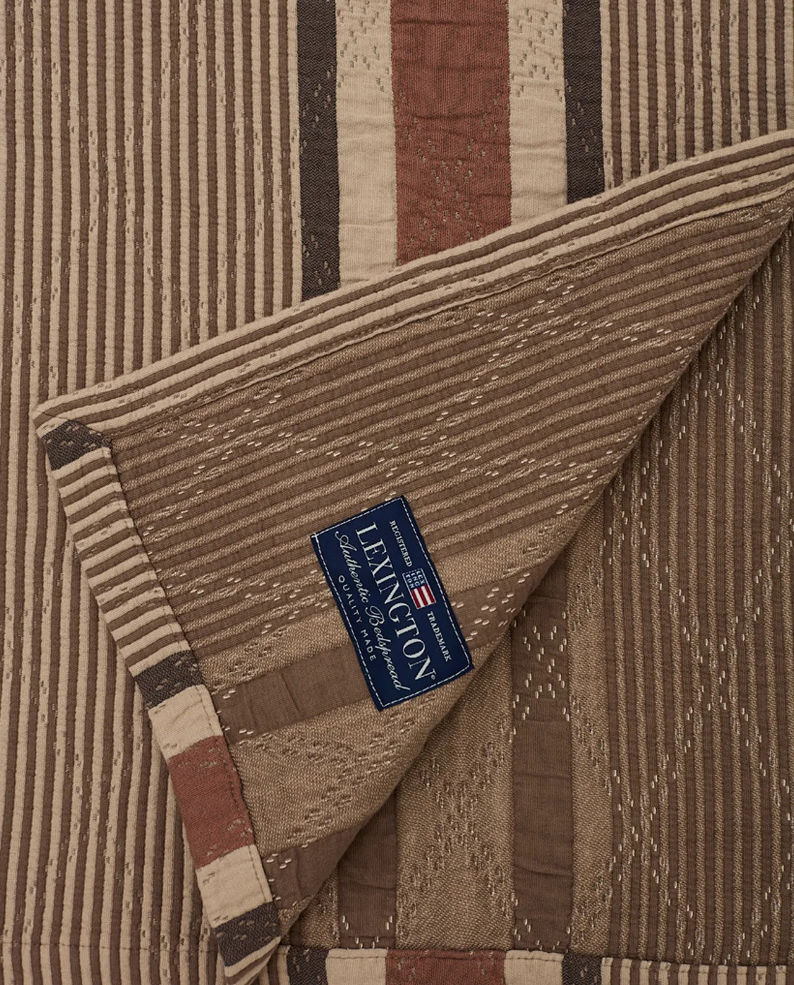 Narzuta Side Striped Soft Quilted 60x260 cm, Beżowy Lexington