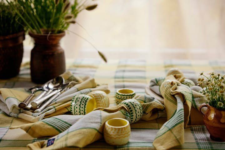 Obrączka na serwetkę Easter Ring in Wood 4 szt - Green-yellow - Lexington