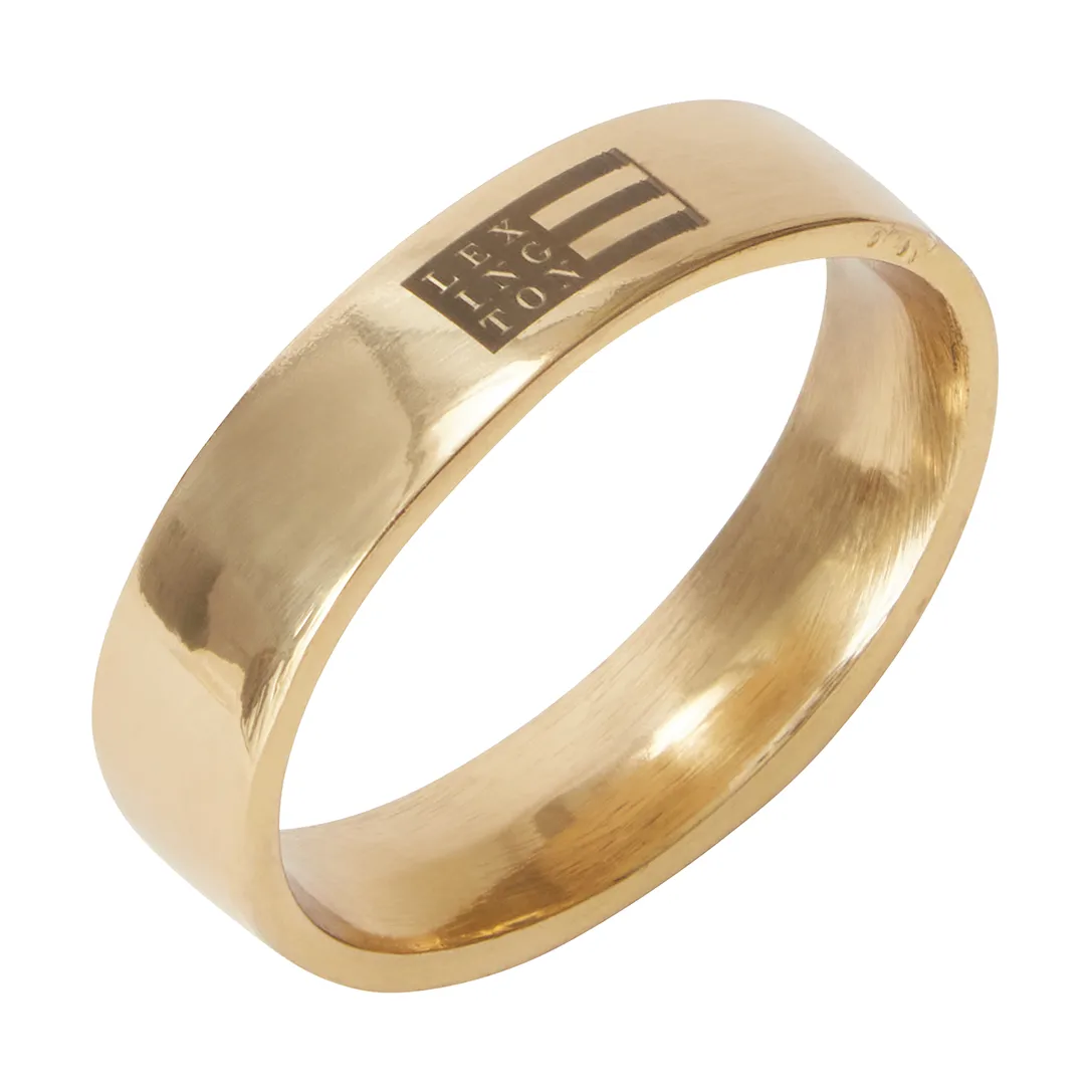 Obrączki na serwetki Lexington owalny, Brass Lexington