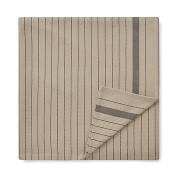 Obrus Striped Organic Cotton 150x250 cm - Beige-dark gray - Lexington