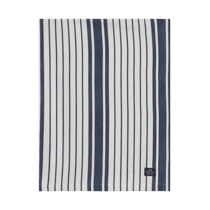 Obrus Striped Organic Cotton 150x250 cm - Navy - Lexington
