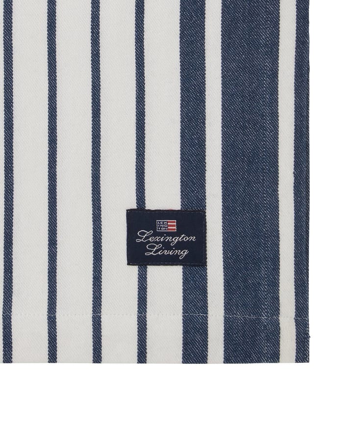 Obrus Striped Organic Cotton 150x250 cm - Navy - Lexington