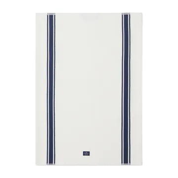 Organic Cotton Waffle Kitchen Towel 50x70 cm - Biały-granatowy - Lexington