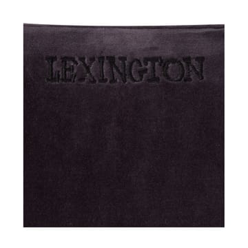 Patched Organic Cotton Velvet poszewka na poduszkę 50x50 cm - Dark gray-light beige - Lexington