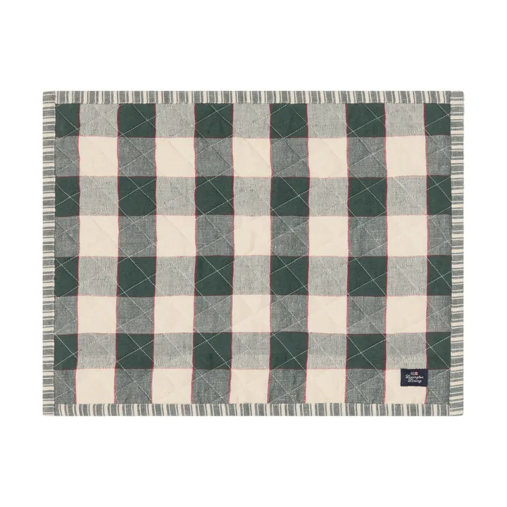 Podkładka na stół pikowana, dwustronna - Green-Light beige-red, 35x45 cm - Lexington