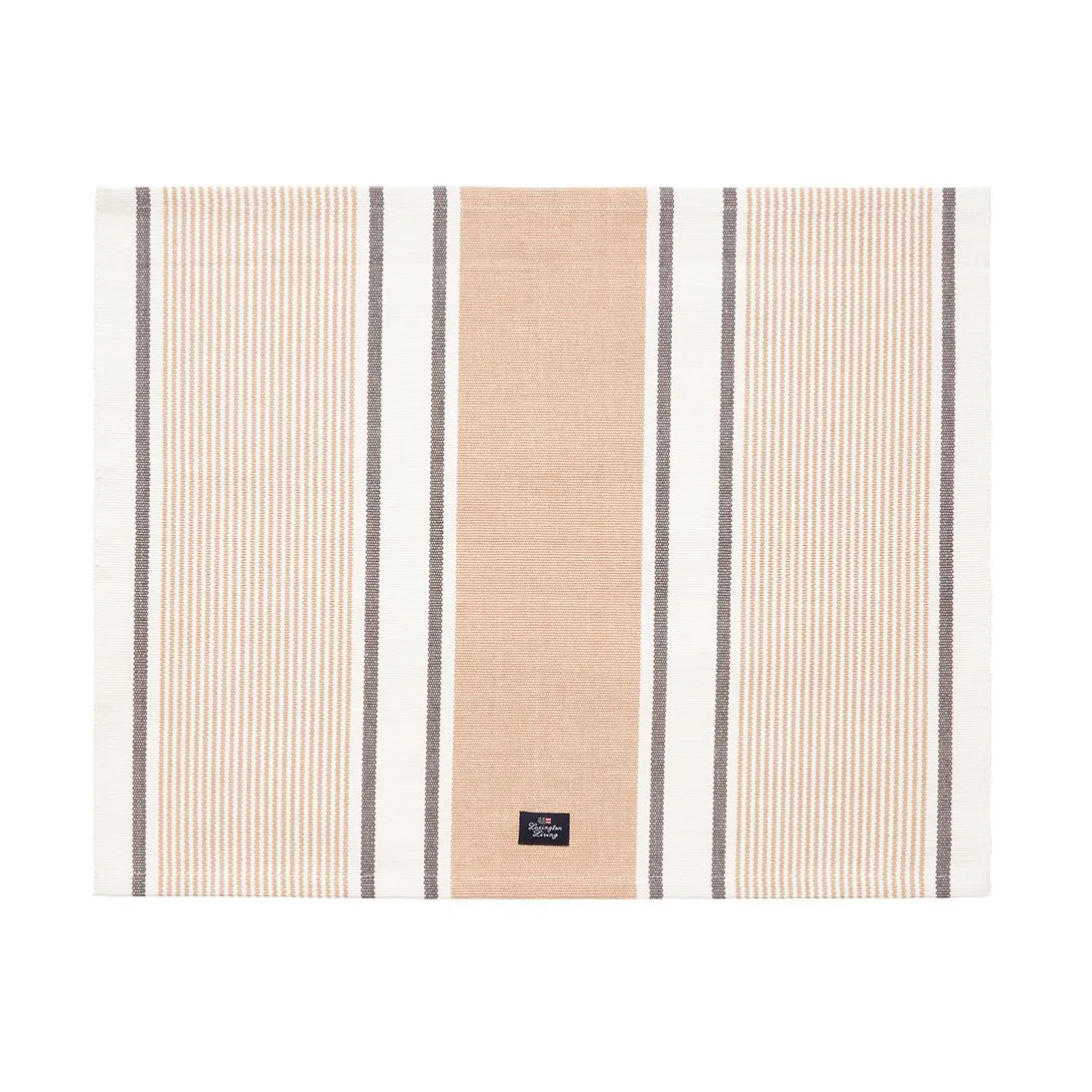 Podkładka stołowa z bawełny organicznej Striped 40x50 cm, Beige Lexington