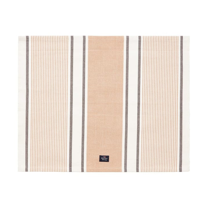 Podkładka stołowa z bawełny organicznej Striped 40x50 cm - Beige - Lexington