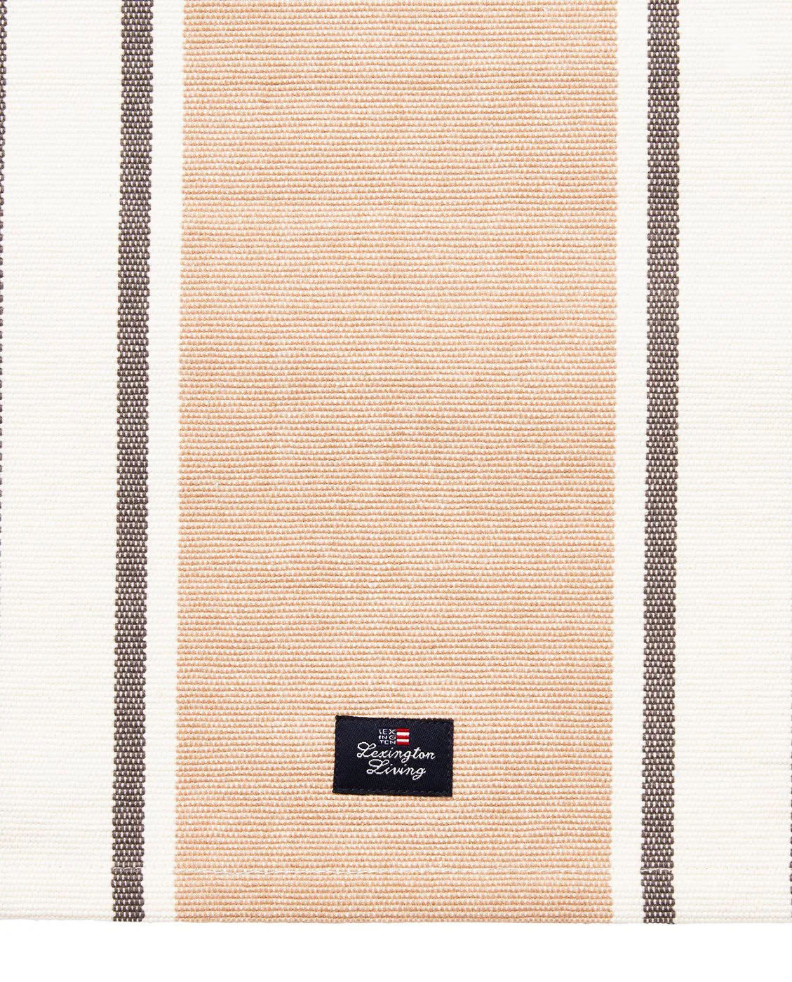 Podkładka stołowa z bawełny organicznej Striped 40x50 cm, Beige Lexington