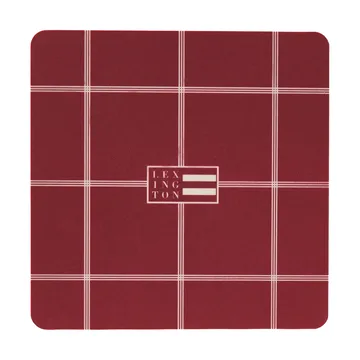 Podkładki pod szklanki laminowane Lexington - Red-light beige, 9x9 cm, 4 szt. - Lexington