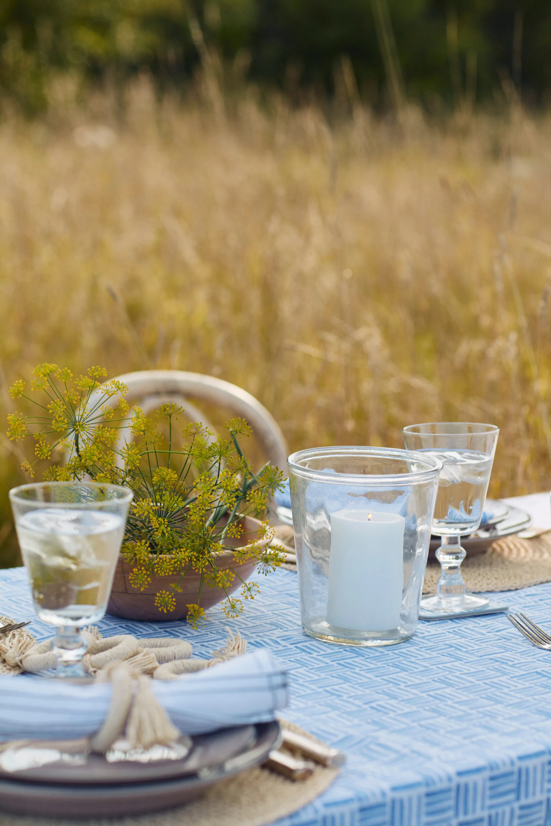 Podstawki z nadrukiem 6-pak, Blue-White Lexington