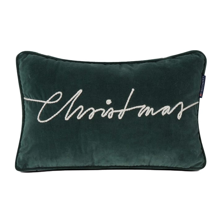 Poduszka Christmas Cotton Velvet 30x50 cm, Zielony Lexington