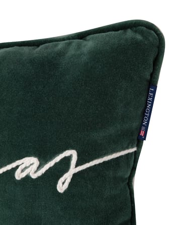 Poduszka Christmas Cotton Velvet 30x50 cm - Zielony - Lexington