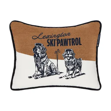 Poduszka dekoracyjna Skipawtrol - Beige-white-navy, 40x30 cm - Lexington