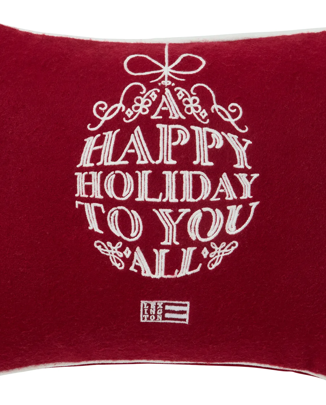 Poduszka Ornament z mieszanki wełny 30x40 cm, Red-white Lexington