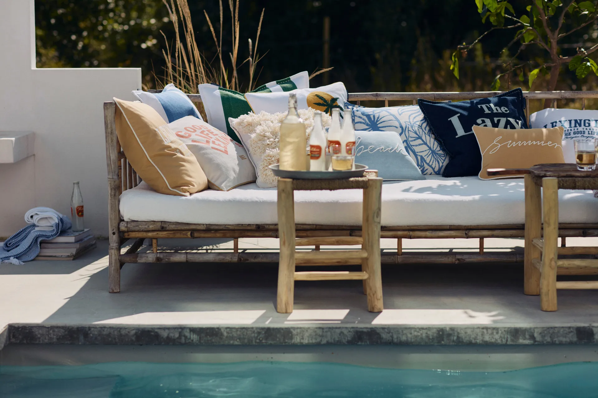 Poduszka Summer Small Rope Cotton Twill 30x40 cm, Oat-White Lexington