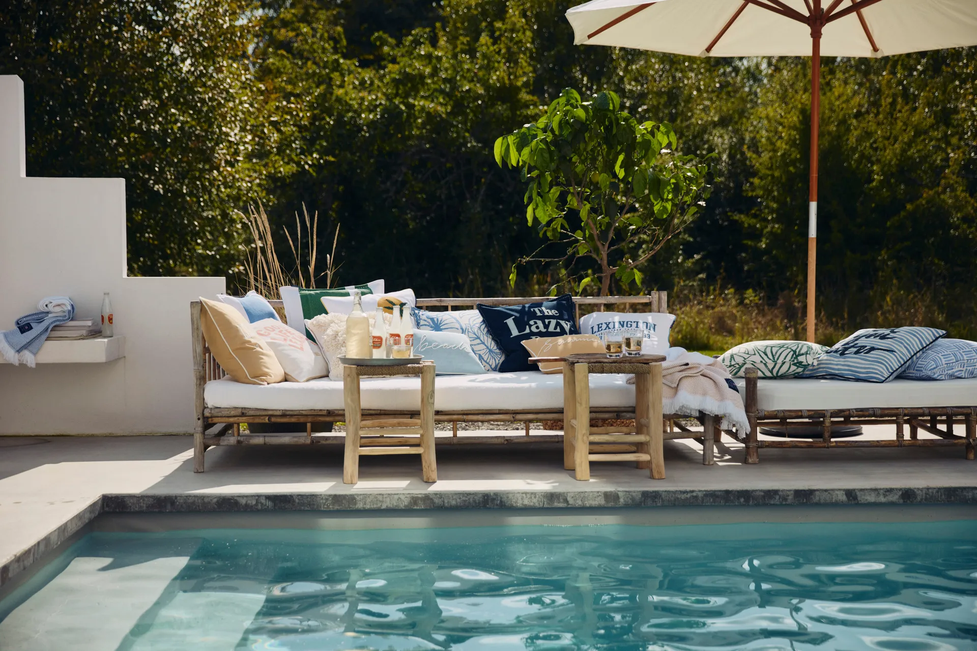 Poduszka Summer Small Rope Cotton Twill 30x40 cm, Oat-White Lexington