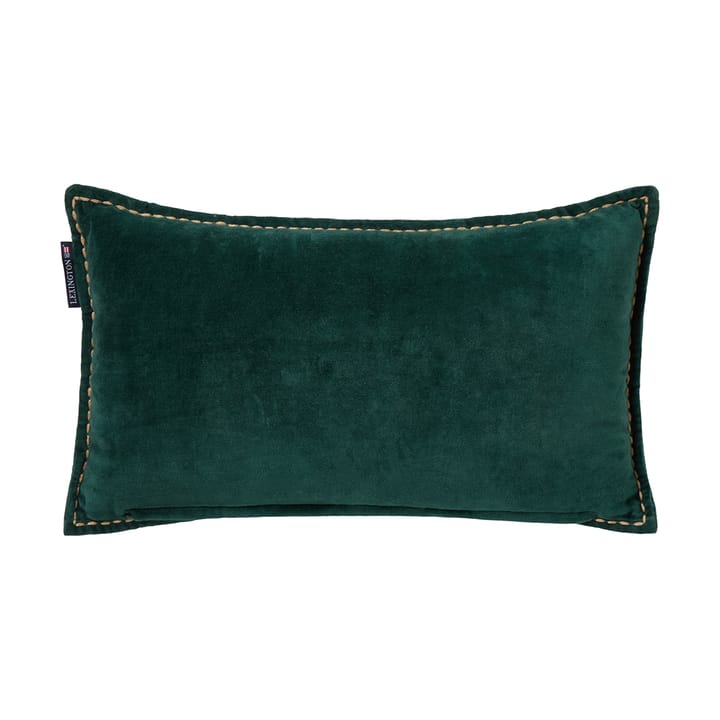 Poduszka Winter House z ekologicznej bawełnianej welury 30x50 cm, Green-Light Beige Lexington