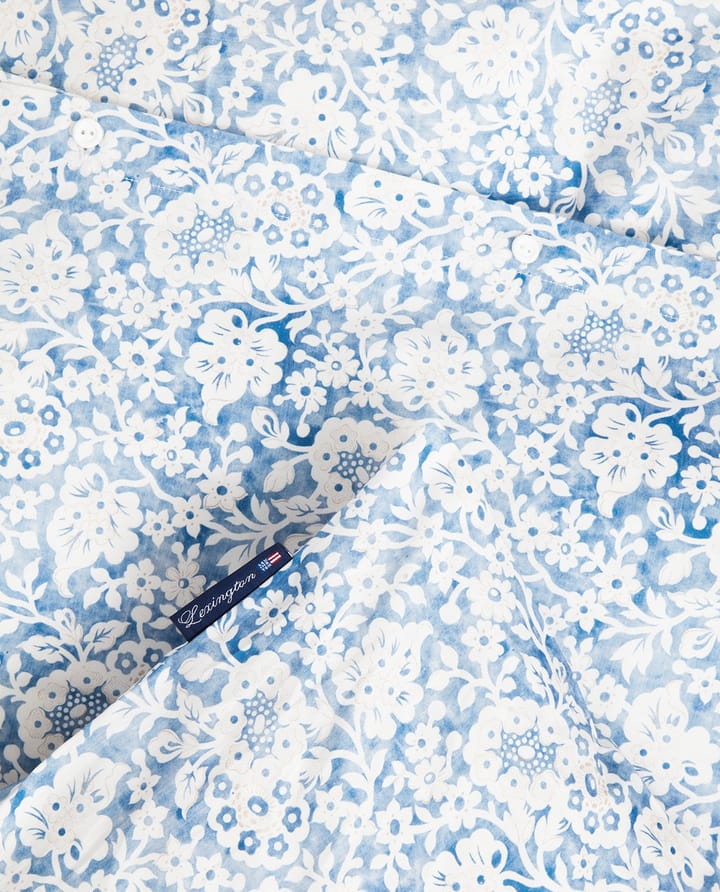 Pościel z bawełny satynowej Blue Floral , 50x60 cm, 220x220 cm Lexington