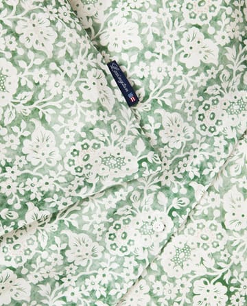 Pościel z bawełny satynowej Green Floral - 50x60 cm, 150x210 cm - Lexington