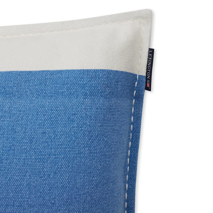 Poszewka bawełniana w nieregularne paski 50x50 cm, Blue-White Lexington