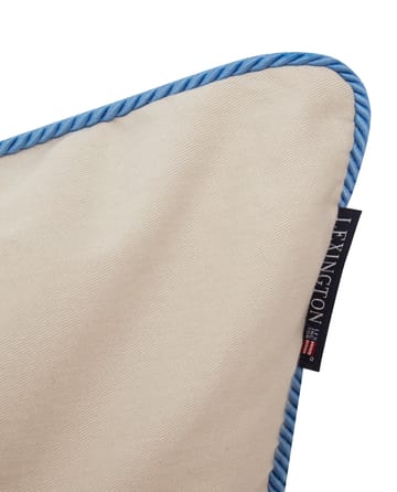 Poszewka na poduszkę Beach Club Embroidered 50x50 cm - Beżowy-niebieski - Lexington