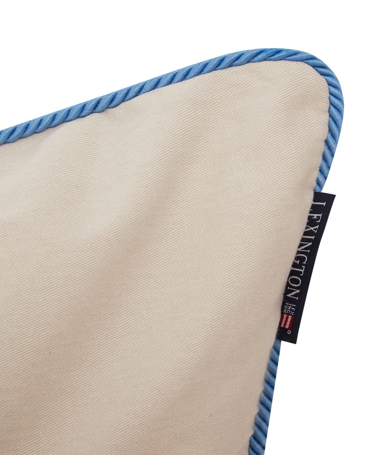 Poszewka na poduszkę Beach Club Embroidered 50x50 cm, Beżowy-niebieski Lexington