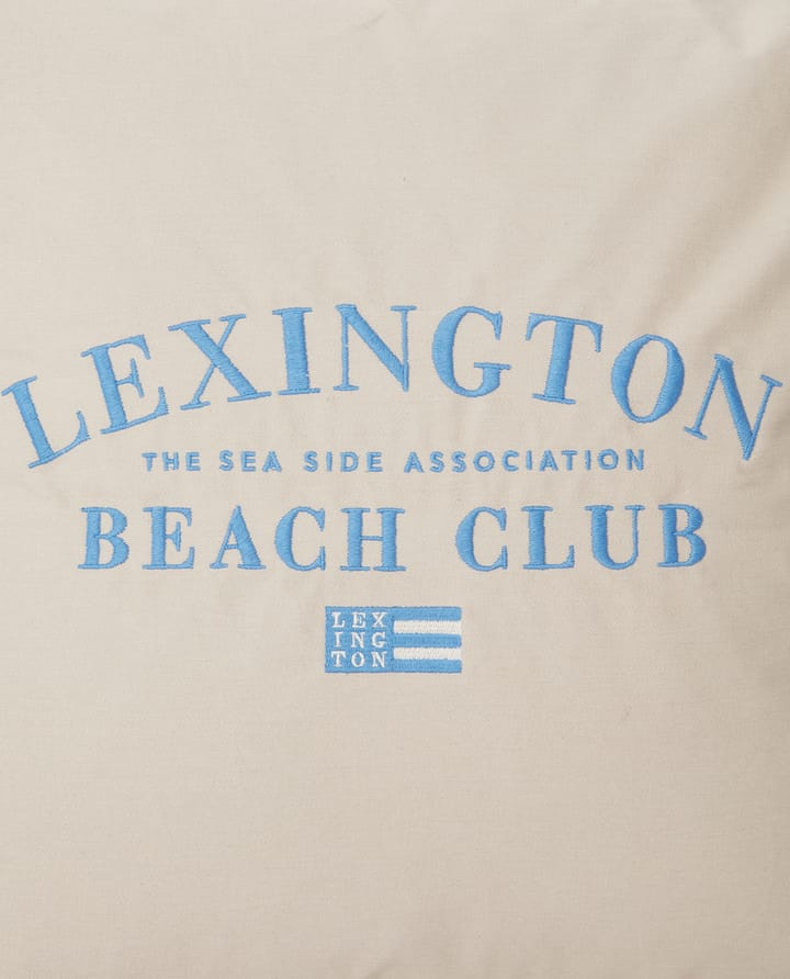 Poszewka na poduszkę Beach Club Embroidered 50x50 cm - Beżowy-niebieski - Lexington