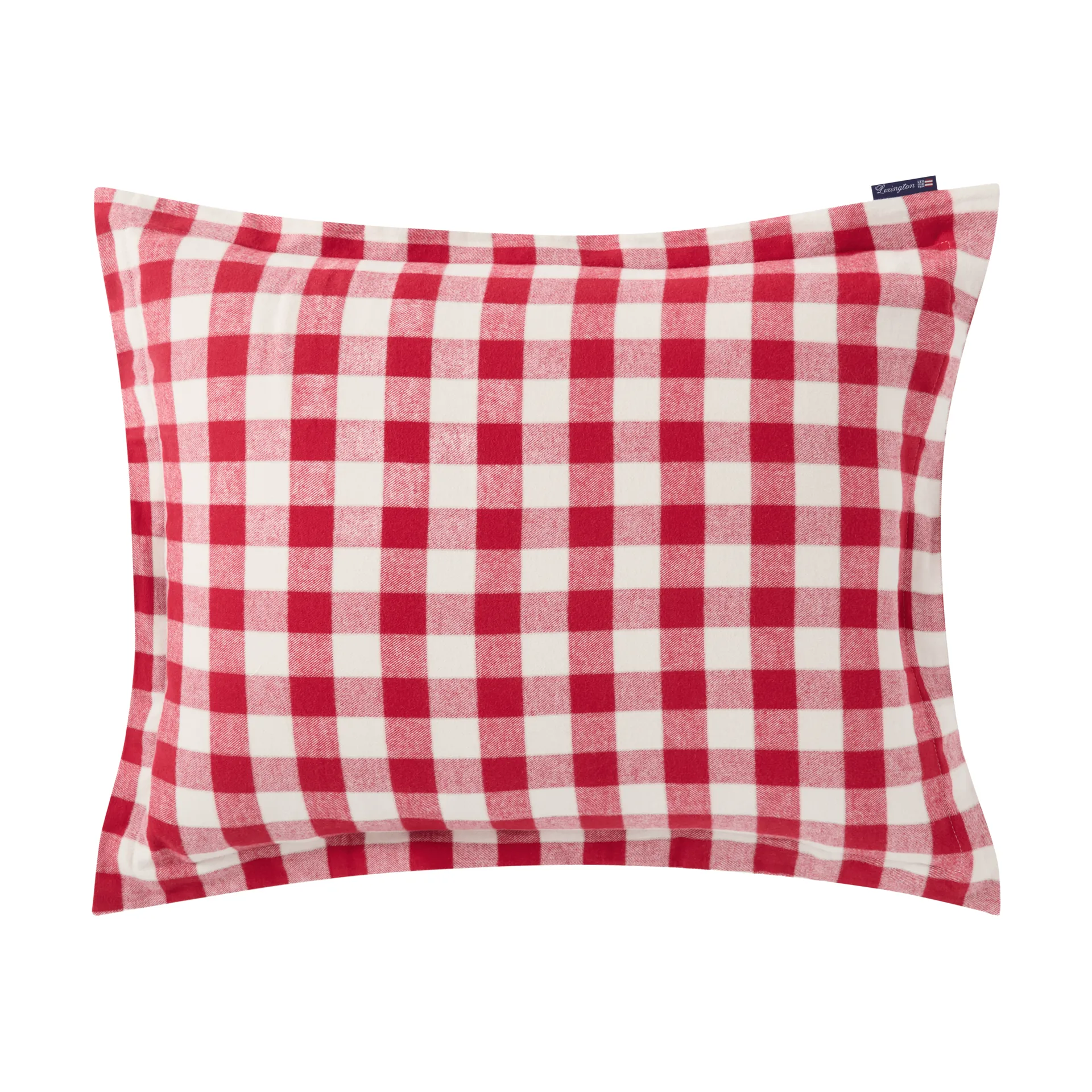 Poszewka na poduszkę Checked Cotton Flannel 50x60 cm, Red-light beige Lexington