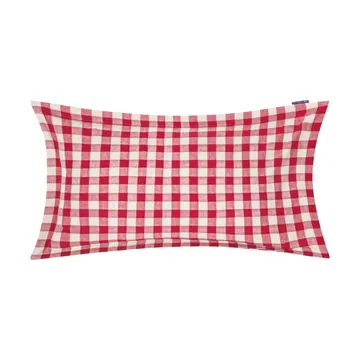 Poszewka na poduszkę Checked Cotton Flannel, 50x90 cm - Red-light beige - Lexington