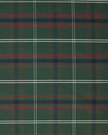 Poszewka na poduszkę Checked cotton percale - Green-navy, 50x90 cm - Lexington