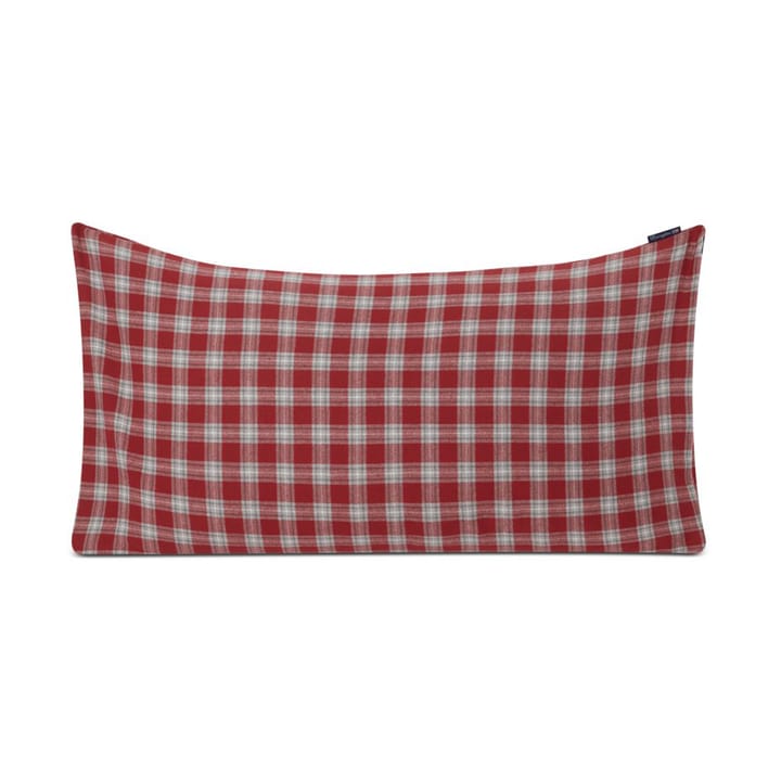 Poszewka na poduszkę Checked Flanned 50x90 cm - Red-gray-white - Lexington