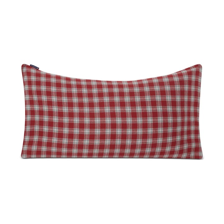 Poszewka na poduszkę Checked Flanned 50x90 cm - Red-gray-white - Lexington