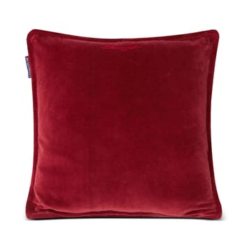 Poszewka na poduszkę Checked pikowana z lnu i bawełny 50x50 cm - Green-red-beige - Lexington