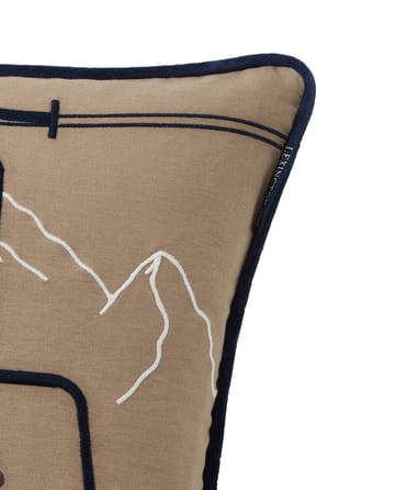 Poszewka na poduszkę Dog Lift z ekologicznej bawełny 50x50 cm - Beige-white - Lexington