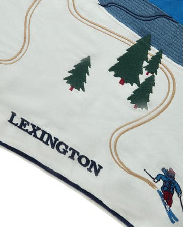 Poszewka na poduszkę Down Hill z ekologicznej bawełny 50x50 cm - Blue-White - Lexington