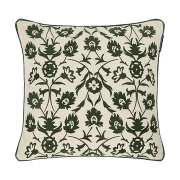 Poszewka na poduszkę Flower Embroidered Wool Mix, 50x50 cm - Light beige-green - Lexington