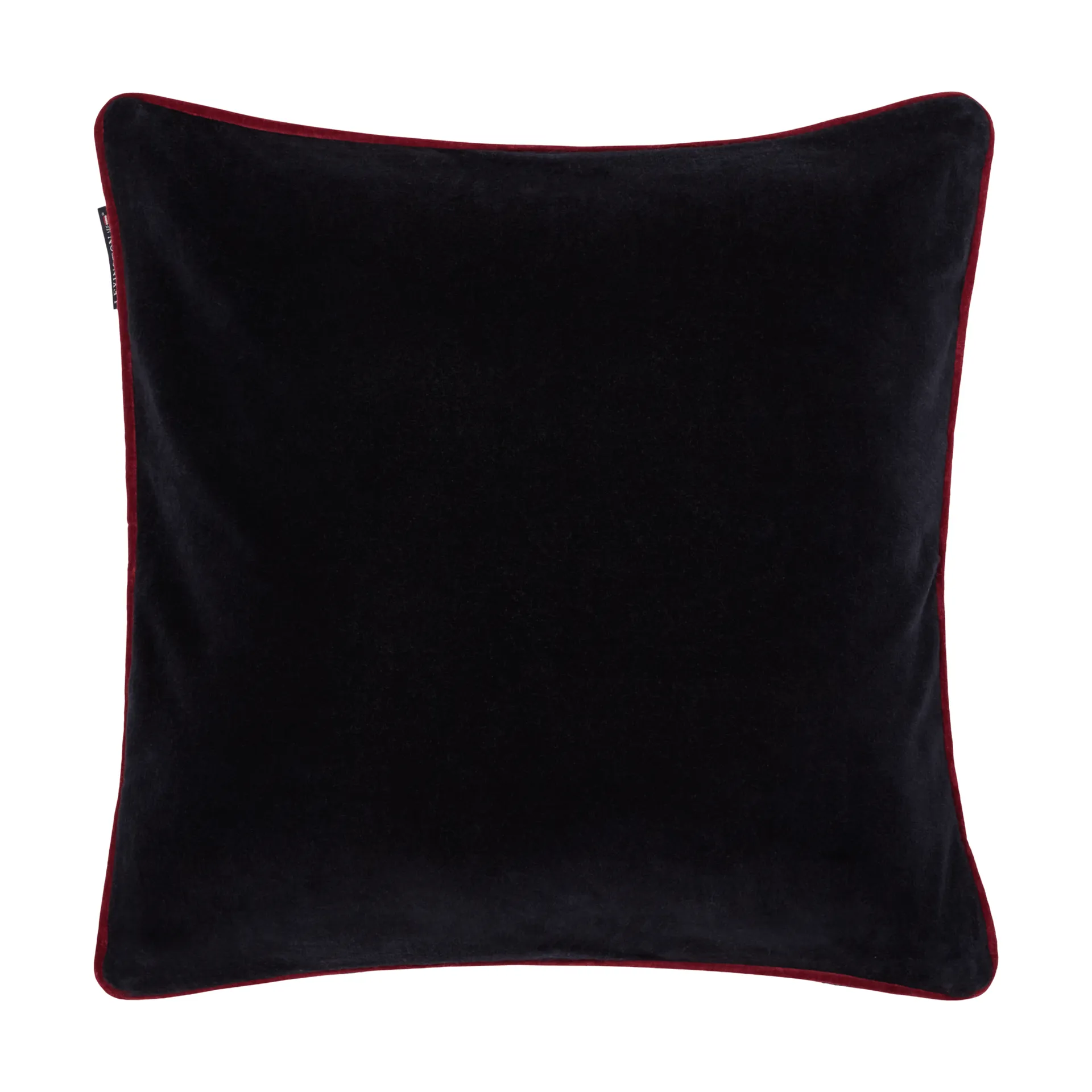 Poszewka na poduszkę Heart z aksamitu z bawełny organicznej, Black-multi, 50x50 cm Lexington