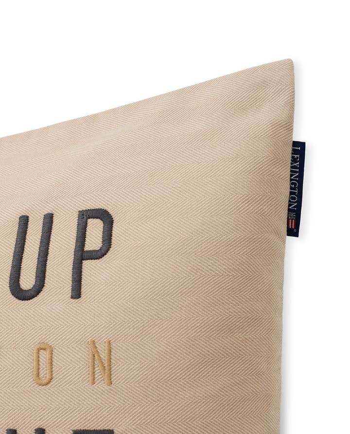 Poszewka na poduszkę Herringbone Cotton Flanell 50x50 cm, Light beige Lexington