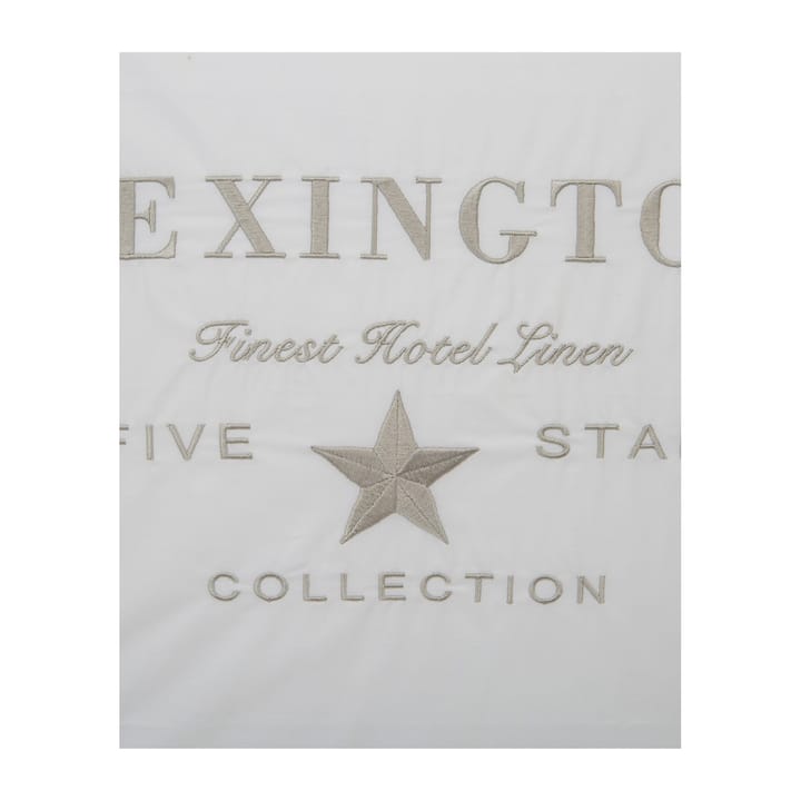 Poszewka na poduszkę Hotel Embroidery 50x60 cm - Biały-jasny beż - Lexington