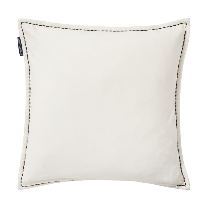 Poszewka na poduszkę House z ekologicznej bawełnianej welury 50x50 cm, White-multi Lexington