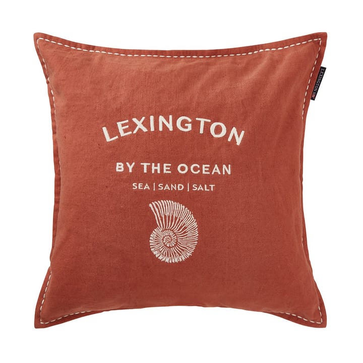 Poszewka na poduszkę Logo Embroided By The Ocean 50x50 cm - Coconut - Lexington
